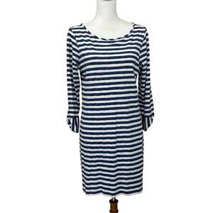 Lilly Pulitzer Marlowe dress, large, nautical, preppy, stripes,‎ coastal, casual